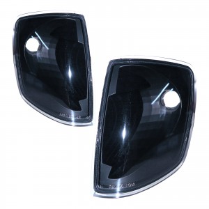 CrazyTheGod E-CLASS W124 First generation 1985-1995 Sedan/Wagon/Coupe 2D/4D/5D Clear Corner Light Black for Mercedes-Benz