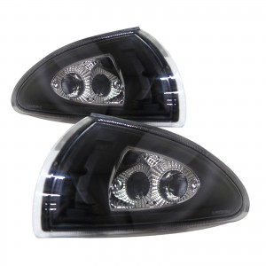 CrazyTheGod Mirage Fourth generation 1991-1995 Coupe 2D Clear V2 Corner Light Black for Mitsubishi
