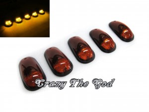 CrazyTheGod Ram 1500/2500/3500 2002-2016 Pickup 2D/4D Cab Roof Marker Light Lamp Yellow for DODGE