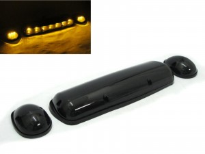CrazyTheGod Sierra 2002-2006 Pickup 2D/4D LED Cab Roof Marker Light Lamp Smoke for GMC