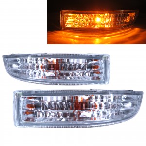 CrazyTheGod CORONA Exsior/Absolute ST190/191 Tenth generation 1992-1996 Sedan 4D Clear Front Bumper Signal Light Chrome for TOYOTA