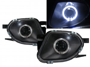 CrazyTheGod SPRINTER NCV3 Second generation 2003-present Guide LED Angel-Eye Projector Glass Fog Light Lamp Black for Mercedes-Benz