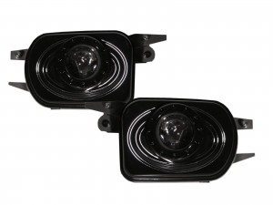 CrazyTheGod C-CLASS W203 2000-2003 PRE-FACELIFT Sedan 4D Projector Fog Light Lamp Gloss Black for Mercedes-Benz