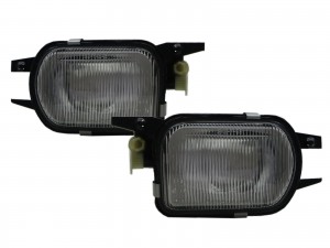 CrazyTheGod C-CLASS W203 2000-2003 PRE-FACELIFT Sedan 4D Standard Glass Clear Fog Light Lamp Chrome for Mercedes-Benz
