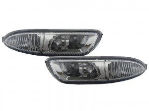 CrazyTheGod I30/I35 2000-2003 Sedan 4D Crystal Fog Light Lamp Chrome for INFINITI
