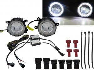 CrazyTheGod TIGRA 2004-2009 DRL LED GLASS Fog Light Lamp for VAUXHALL