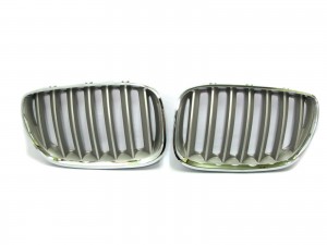 CrazyTheGod X5 E53 X5 First generation 2004-2006 Wagon 5D GRILLE/GRILL Chrome/Titanium for BMW
