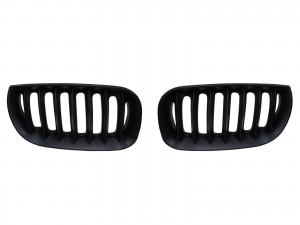 CrazyTheGod X3 E83 First generation 2003-2006 Pre-Facelift SUV 5D OE GRILLE/GRILL Matt Black for BMW