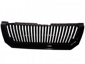 CrazyTheGod Montero Sport First generation 2000-2004 SUV 3D/5D Vertical Front Bumper Hood GRILLE/GRILL Gloss Black for Mitsubishi