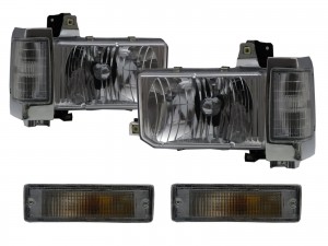 CrazyTheGod D21/HARDBODY 1988-1995 Pickup Crystal Headlight Headlamp Chrome for NISSAN LHD