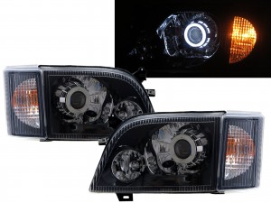 CrazyTheGod TRANSIT 2006-2017 VAN 4D CCFL Projector W/ Corner Lamp Headlight Headlamp Black China Type for FORD LHD