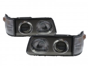 CrazyTheGod Delica L300 1993-present VAN 4D Projector W/ Corner Lamp Glass Headlight Headlamp Chrome for Mitsubishi LHD