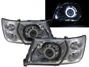 CrazyTheGod Patrol Safari Y61 Fifth generation 2001-2007 Wagon/SUV 5D CCFL Projector Headlight Headlamp Chrome for NISSAN LHD