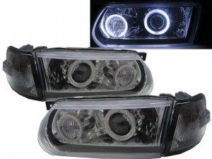 CrazyTheGod Sunny B13 Third generation 1995-2017 Facelift Sedan/Coupe 2D/4D CCFL Projector Headlight Headlamp Chrome V2 for NISSAN RHD