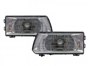 CrazyTheGod Dodge 1000 1999-present VAN 4D Clear Headlight Headlamp Chrome for DODGE LHD