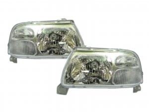 CrazyTheGod Grand Vitara 1998-2005 SUV 3D/5D Clear Headlight Headlamp Chrome for CHEVROLET CHEVY LHD