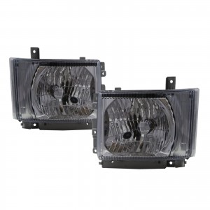 CrazyTheGod LCF Series 2007-Present Truck Clear Headlight 12V W/ Motor Headlamp Chrome for CHEVROLET CHEVY LHD
