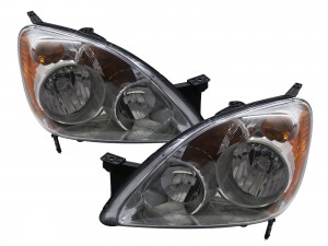 CrazyTheGod CR-V CRV RD4-RD7 Second generation 2004-2006 SUV 5D Clear Headlight Headlamp Chrome for HONDA LHD