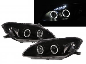 CrazyTheGod S2000 AP2 Second generation 2004-2009 Roadster LED Halo Projector HID Headlight Headlamp Black for HONDA LHD