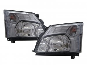 CrazyTheGod Dutro Second generation 2011-present Truck 2D Clear Headlight Headlamp Chrome for HINO RHD