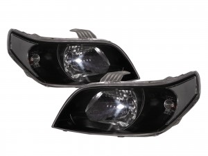 CrazyTheGod Barina TK Fifth generation 2009-2011 FACELIFT Hatchback 3D Clear Headlight Headlamp Black for HOLDEN LHD