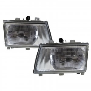 CrazyTheGod Fuso Canter FE7・8 Seventh generation 2005-2009 Truck 2D Clear Headlight Headlamp Chrome for Mitsubishi LHD