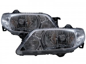 CrazyTheGod Astina BJ Eighth generation 2001-2003 Facelift Sedan/Hatchback/Wagon 4D/5D Clear Headlight Headlamp Chrome for MAZDA LHD