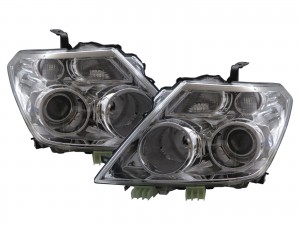 CrazyTheGod Patrol Y62 Sixth generation 2010-2014 Pre-Facelift Wagon/SUV 5D Projector Headlight Headlamp Chrome for NISSAN LHD