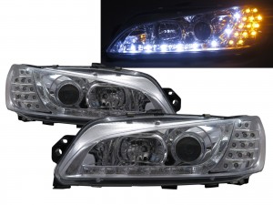 CrazyTheGod 306 Second generation 1997-1999 Sedan/Hatchback/Wagon/Convertible 2D/3D/4D/5D Projector LED R8Look Halogen Headlight Headlamp Chrome for PEUGEOT LHD