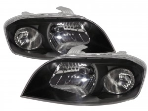 CrazyTheGod PONTIAC G3 Wave 2007-2009 Sedan 4D Crystal Headlight Headlamp Black for PONTIAC LHD