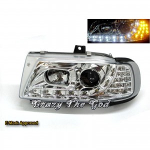 CrazyTheGod IBIZA 6K Second generation 1996-1999 Hatchback 3D/5D Projector R8Look Headlight Headlamp Chrome for SEAT LHD