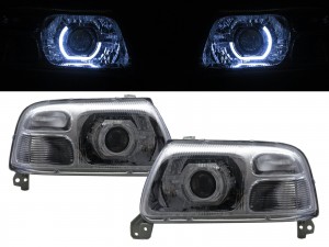 CrazyTheGod Grand Nomade 1998-2005 SUV 3D/5D Ubar Projector Headlight Headlamp Chrome for SUZUKI LHD