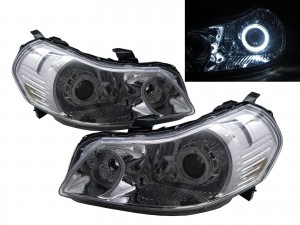 CrazyTheGod SX4 First generation 2007-2013 Sedan/Hatchback 4D/5D Guide LED Angel-Eye Projector Headlight Headlamp Chrome US for SUZUKI RHD
