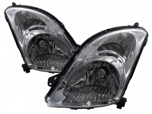 CrazyTheGod Swift ZA11S/ZC71S/ZC11S/ZD11S/ZC21S/ZD21S/ZC31S Second generation 2004-2010 Hatchback 3D/5D Clear Headlight Headlamp Chrome for SUZUKI LHD