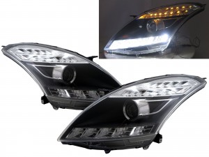 CrazyTheGod Swift ZC72S/ZC82S/ZC32S Third generation 2010-2017 Hatchback 3D/5D LED Projector Headlight Headlamp Black for SUZUKI LHD