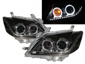 CrazyTheGod CAMRY XV40 Eighth generation 2006-2008 Pre-Facelift Sedan 4D LED Halo Projector Headlight Headlamp Black ASIA for TOYOTA RHD