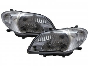 CrazyTheGod VIOS NCP42 XP40 First generation 2006-2007 FACELIFTED Sedan 4D Crystal Headlight Headlamp Chrome for TOYOTA LHD