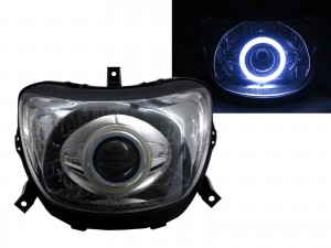 CrazyTheGod Force 1999- Motorcycles COB Projector Headlight Headlamp Chrome for YAMAHA