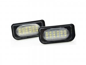 CrazyTheGod Crossfire Fifth generation 2003-2007 Convertible/Coupe 2D LED License Lamp White for CHRYSLER
