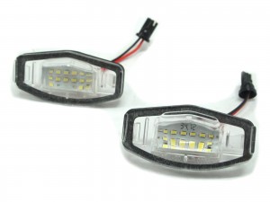 CrazyTheGod Civic FA/FG/FK/FN/FD Eighth generation 2006-2012 Sedan/Hatchback 3D/4D/5D LED License Lamp Clear for HONDA