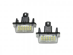 CrazyTheGod Yaris 2010-Present Sedan/Hatchback 4D/5D LED License Lamp White for TOYOTA
