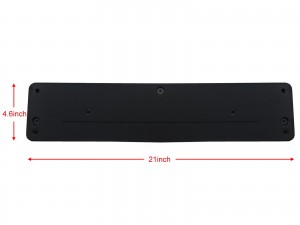 CrazyTheGod E-CLASS W211 Third generation 2007-2009 Facelift  Sedan/Wagon 4D/5DFront License Plate Bracket Black EU for Mercedes-Benz