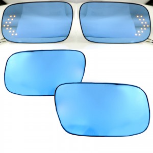 CrazyTheGod Aristo S160 Second generation 1997-2005 Sedan 4D LED Signal Light Anti-Glare MIrror Glass Blue for TOYOTA