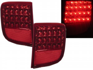 CrazyTheGod LAND CRUSIER 2007-Present FJ200 LED Rear Fog Light ALL RED for TOYOTA