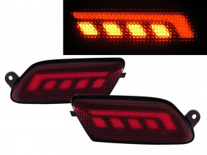 CrazyTheGod WISH AE20 Second generation 2010-2015 SUV 5D LED L Stripe Bar Rear Fog light Lamp RED for TOYOTA