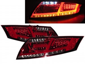 CrazyTheGod TT 8J Second generation 2006-2014 Coupe/Roadster 2D LED Tail Rear Light Red for AUDI