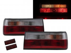 CrazyTheGod 3-Series E30 Second generation 1988-1991 Sedan/Wagon/Coupe/Convertible 2D/4D/5D Clear Tail Rear Light Red/White for BMW
