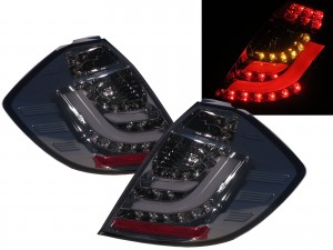 CrazyTheGod FIT/JAZZ Second generation 2008-2013 Hatchback 5D LED Dynamic Turn signal Tail Rear Light Smoke V2 for HONDA