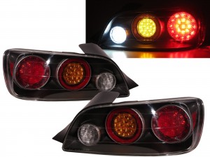 CrazyTheGod S2000 AP1 First generation 2000-2003 PRE-FACELIFT Convertible 2D LED Tail Rear Light Black for HONDA