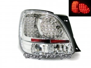 CrazyTheGod Aristo S160 Second generation 1998-2000 Pre-Facelift Sedan 4D LED Tail Rear Light Chrome for TOYOTA